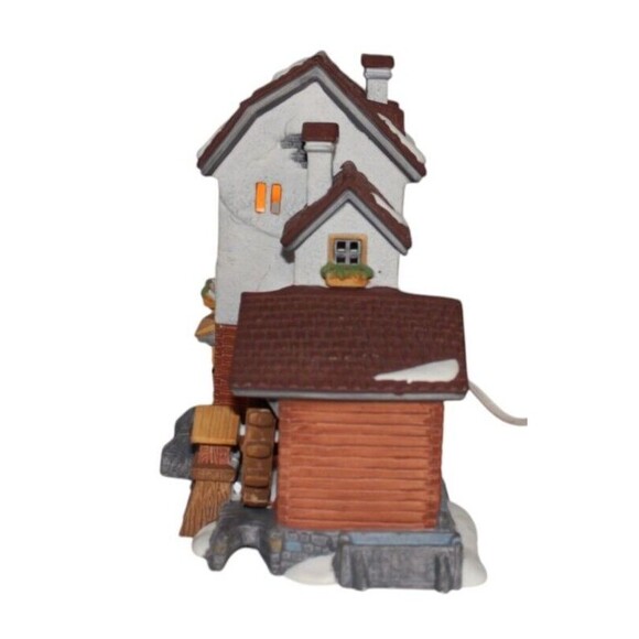 Dept 56 Stoder Grist Mill 59536 Alpine Village Series Mountain 1988 Original Box - Picture 2 of 8
